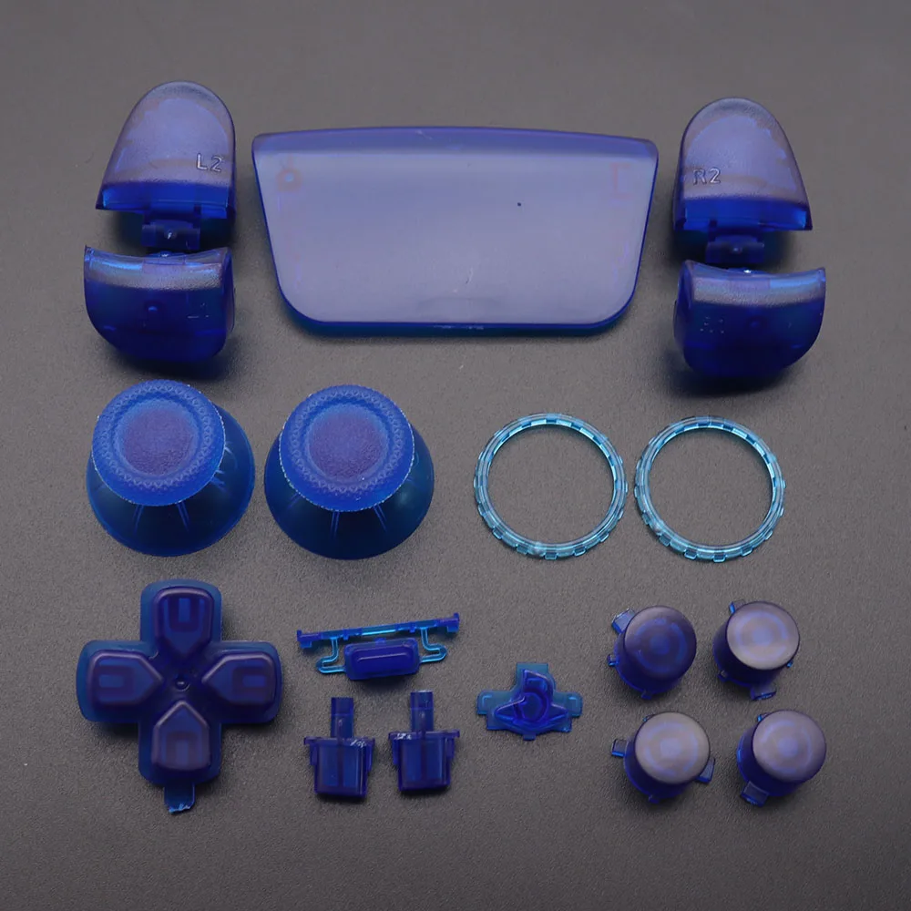 XOXNXEX 1Set Bottoni di Ricambio Set D-Pad L1 R1 L2 R2 Trigger Pulsante Chiave Anello di Accento Per PS5 V3.0 BDM-030 Controller