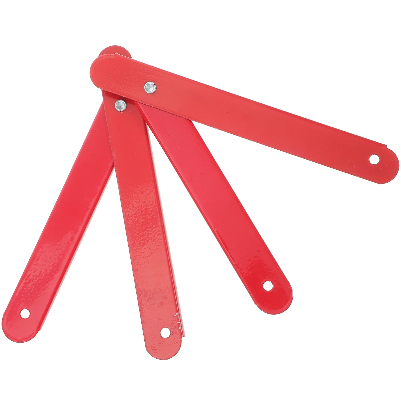 2 Pcs Heavy Duty Hooks Ladder Accessories Small Step Hinge Connector Folding Red Attic Parts