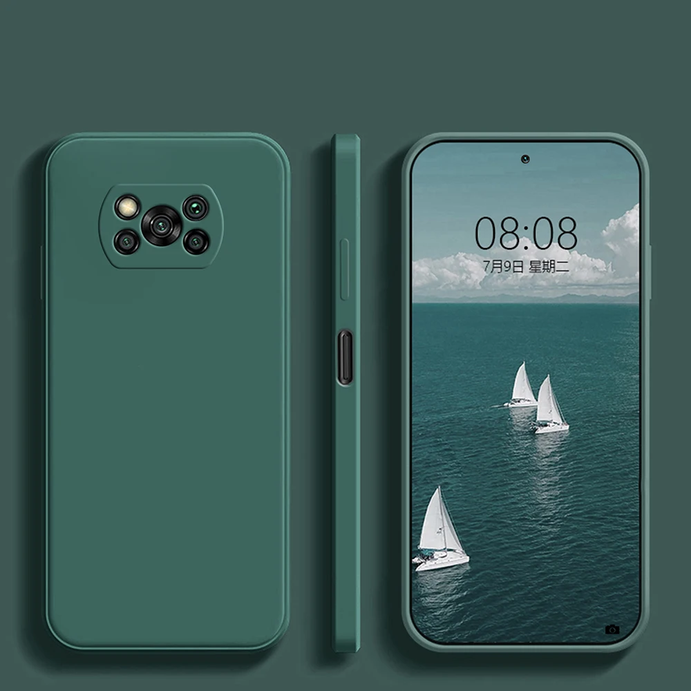 Luxus Original Flüssigkeit Silikon Telefon Fall Für Xiaomi Poco X3X3 Pro NFC X3Pro Pocox3 Pro Weiche Fällen für Poco x3 Pro Zurück Abdeckung – Detail 9