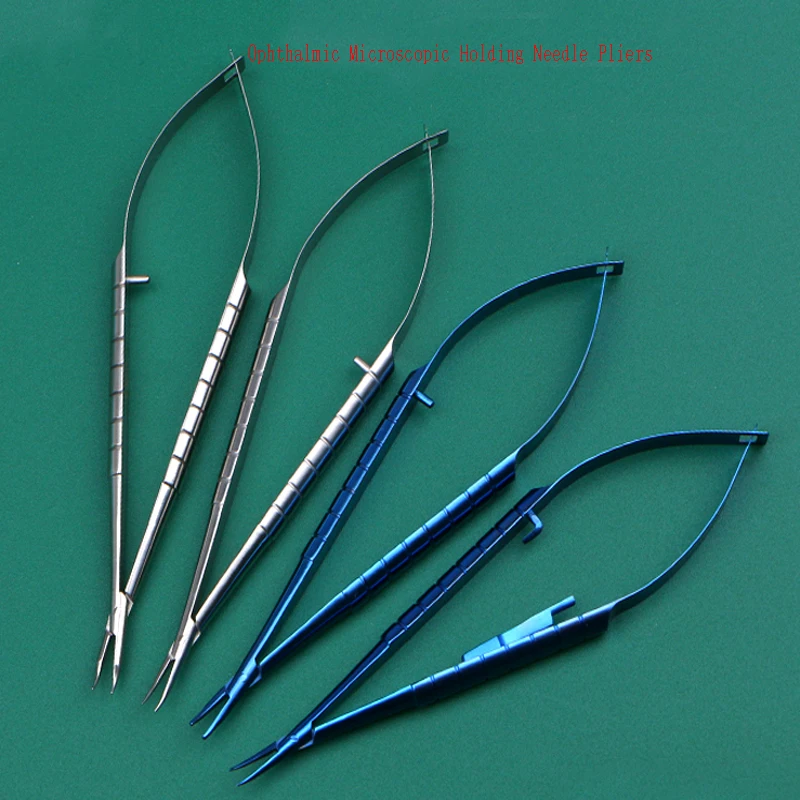 Ophthalmic microscope needle forceps, cosmetic plastic surgery, titanium alloy needle forceps