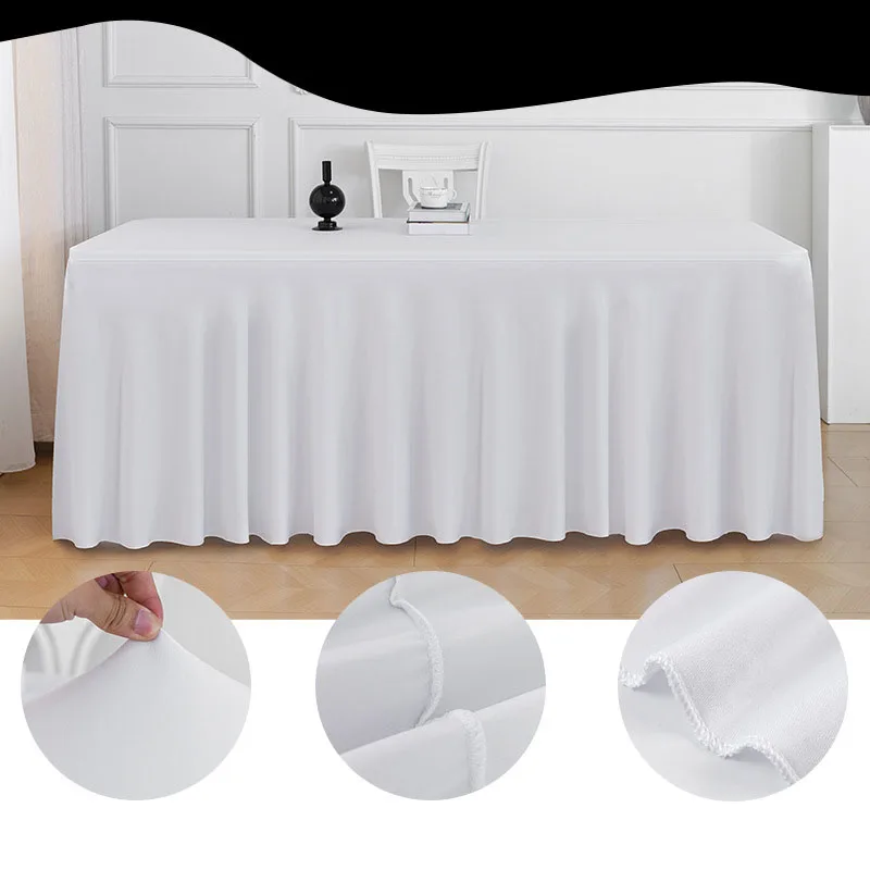 

Толстая скатерть для стола в европейском и американском стиле, мягкая, пыленепроницаемая, с защитой от солнца, эластичная, легкоочищаемая, для свадебных банкетов