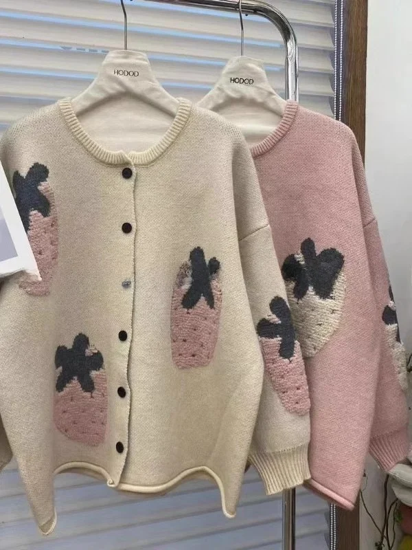 

Women's ort Outerwear Sweater Gentle Top Warmth Commute Sle Loose Fit Fall Design Sensation Outer Jaet Knitwear