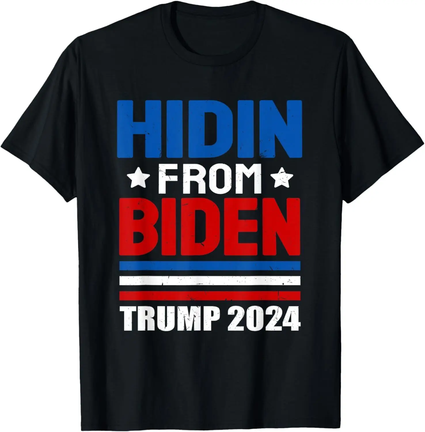 NEW! Hidin From Biden Kids Men Funny Anti Joe Biden Trump T-Shirt - MADE IN USA