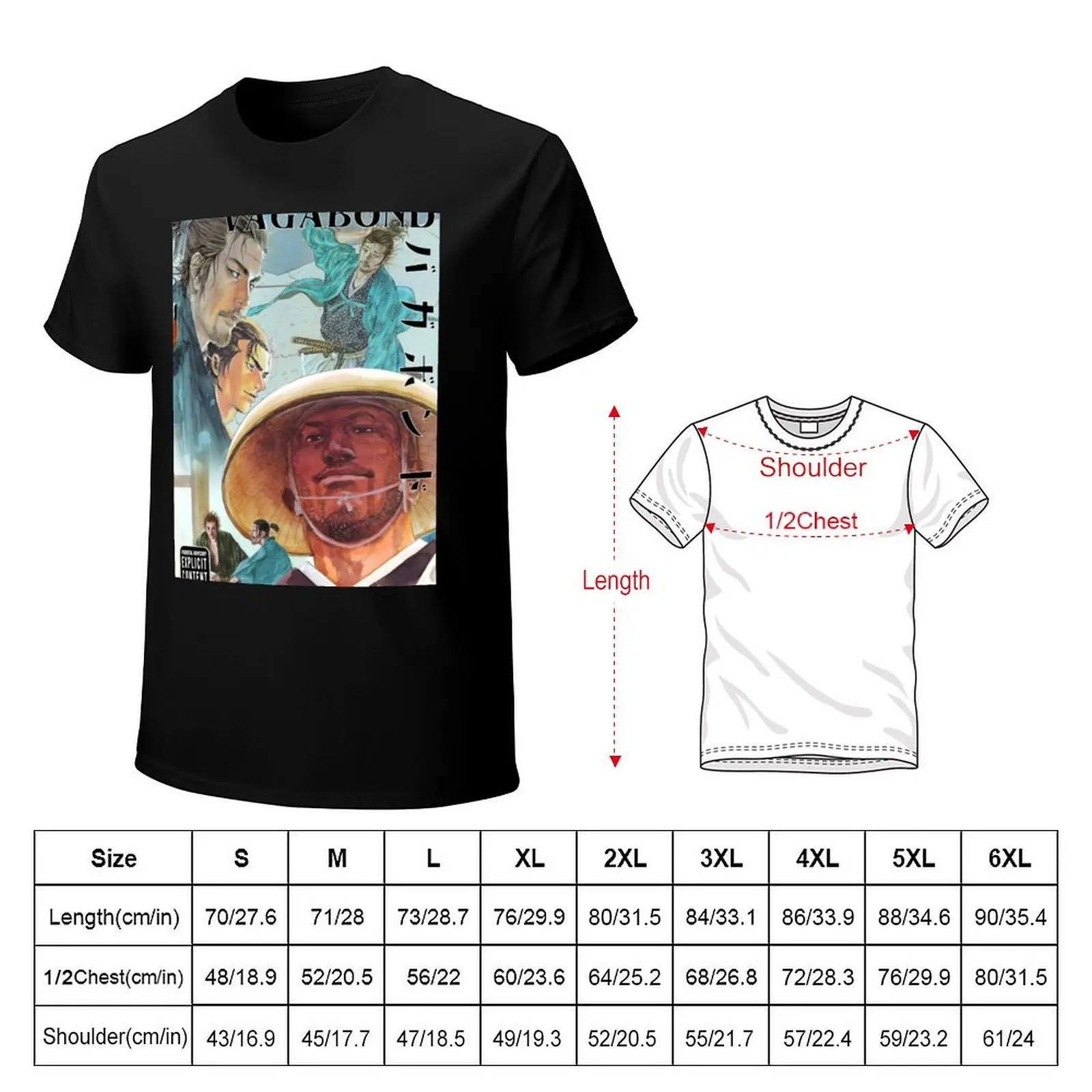 Musashi Miyamoto - Vagabond T-Shirt Street Style Casual Tee Shirt