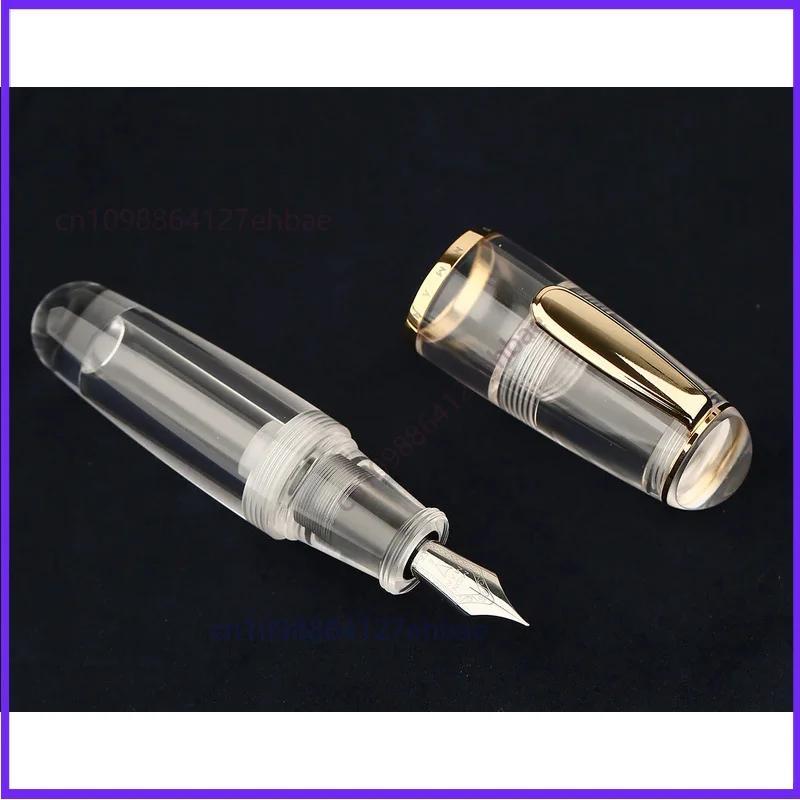 For MAJOHN Q1 Mini Acrylic Ink Pen, Transparent Portable Ink Pen, Iridium EF/F Nib, Short Writing Set for Travel