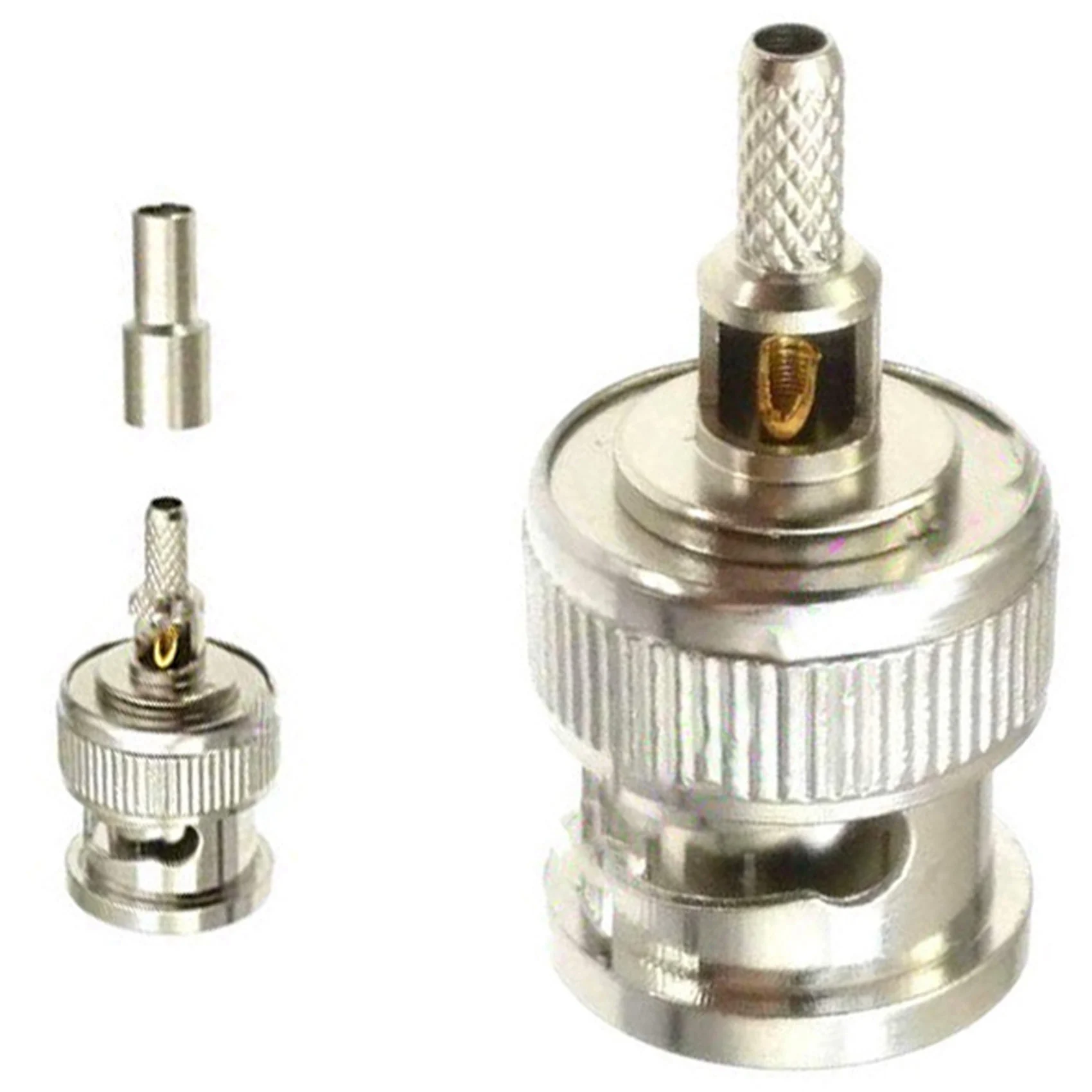 

AED7-10 шт. BNC штекер оконный прямой обжимной для RG174 RG316 RG179 кабельный адаптер 50 Ом