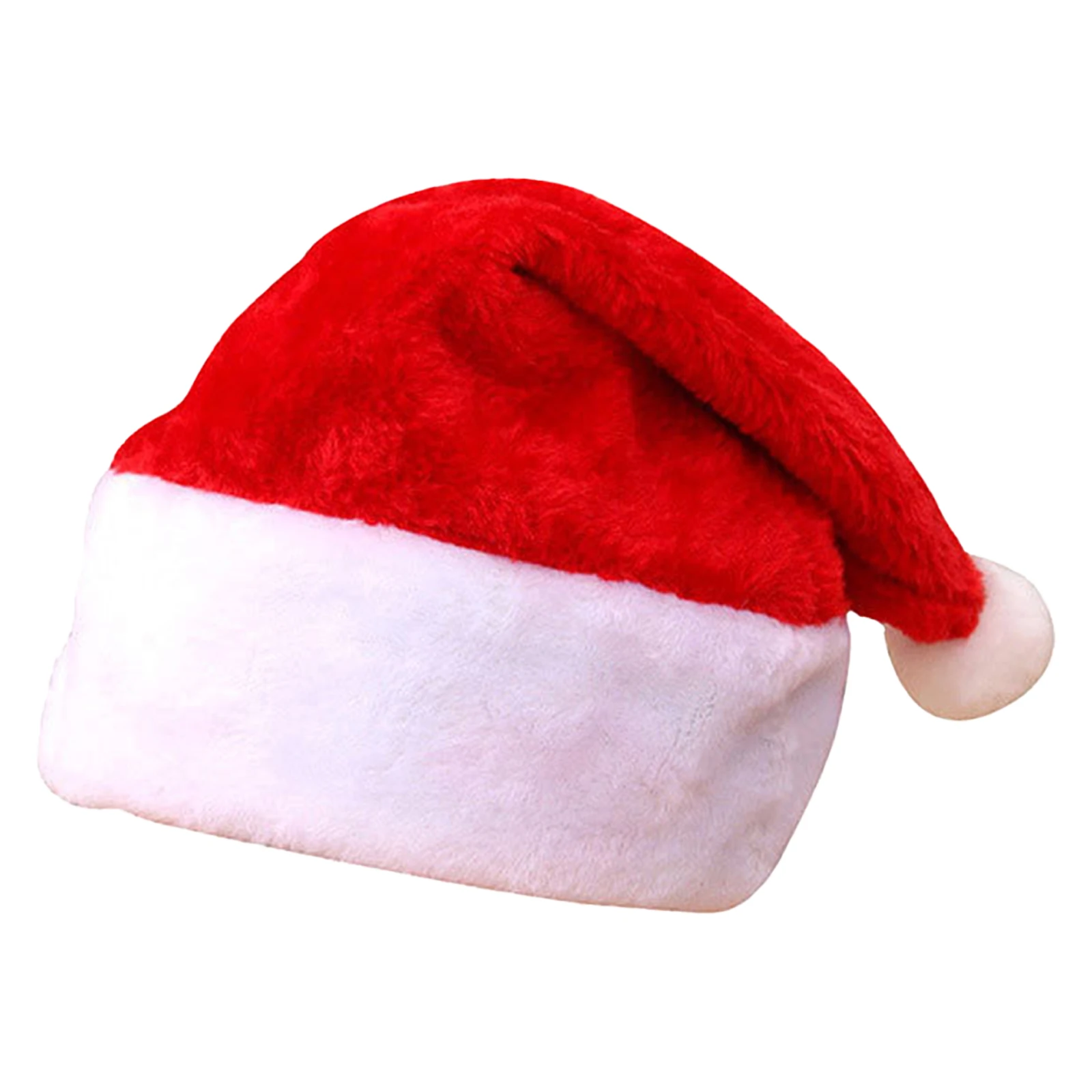Cappello da Babbo Natale unisex per adulti 1 pezzo Cappello da Babbo Natale classico per le vacanze per la festa di Capodanno Copricapo Giochi di ruolo Costumi Accessori
