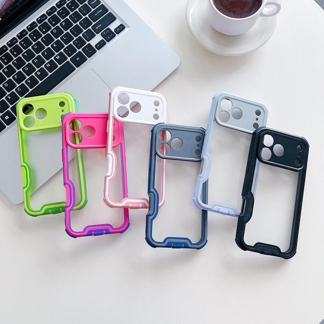 

Dustproof Four Corner Anti-Drop Solid Case For iPhone 17 16 15 14 13 12 11 Pro Max Plus Camera Protective Shockproof Phone Cover