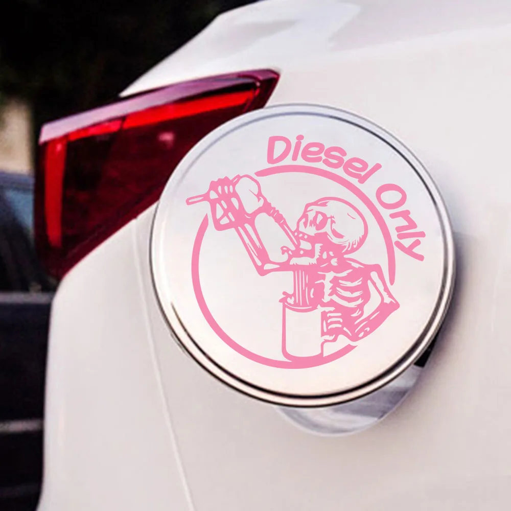1pc Newest Skeleton refueling Customized Text Car Wrap Stickers Voiture Vinyl Cars Decal Custom Window Door Wall Sticker