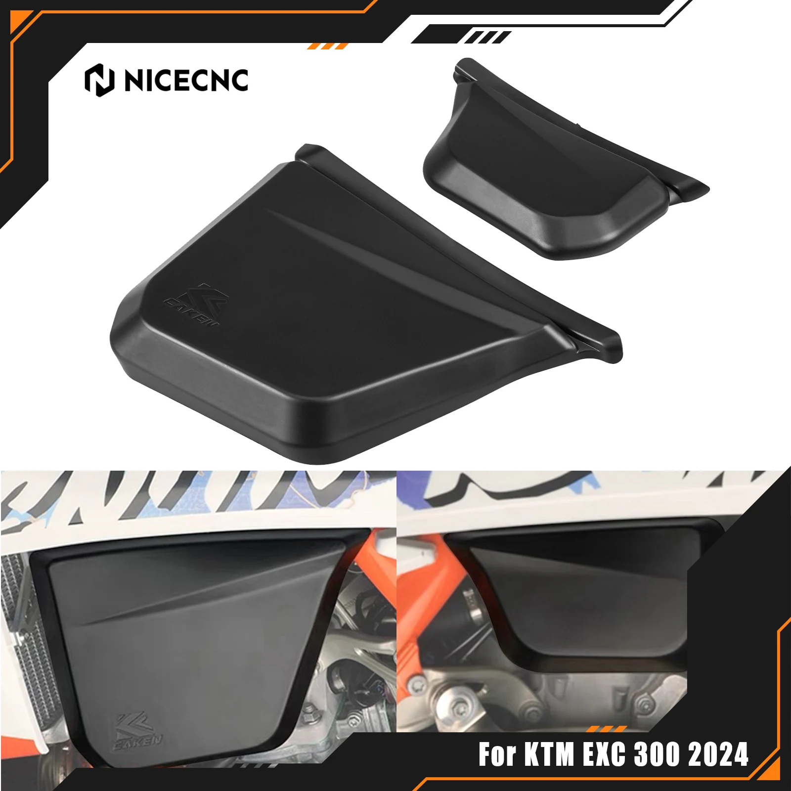 

NICECNC для KTM EXC 300 EXC 250 EXC 150 2024, защита крышки топливного бака для мотокросса, левая и правая XC 250 XC 300 2023-2024 XC 125
