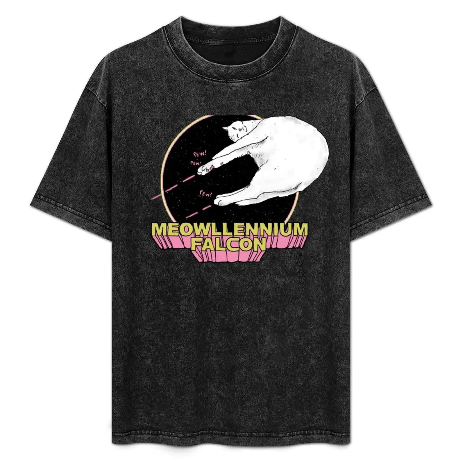 

Meowllennium Falcon T-Shirt cute clothes designer shirts Personalized t-shirt cotton t shirt men