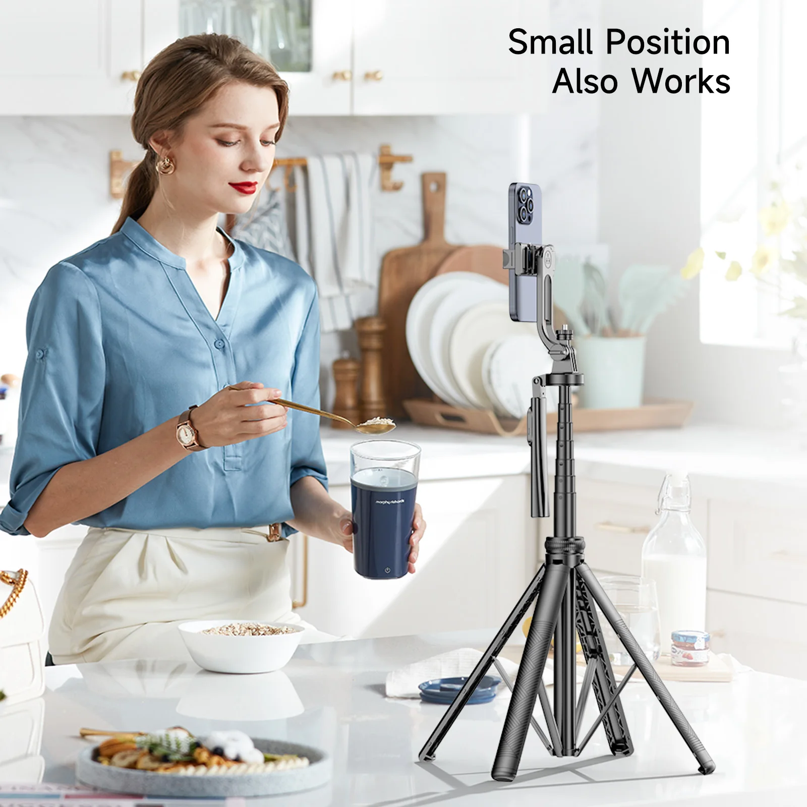 Selfieshow 1800mm Tripod for Smartphone Light Camera Selfie Stick Handheld Telescopic Wireless Bluetooth	Holder for Vlog/Video