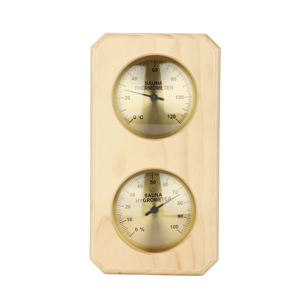 

Настенный гигрометр-термометр для сауны и парной, контроль температуры в помещении, двойной циферблат, точность измерения температуры 2