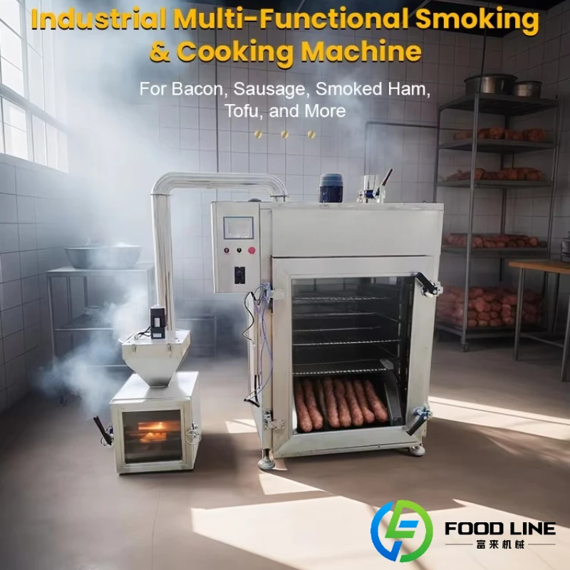 

Customized Digital Control Smoke Oven Intelligent Touch Screen Smoker House Precise Temperature Time Control For Food Processing