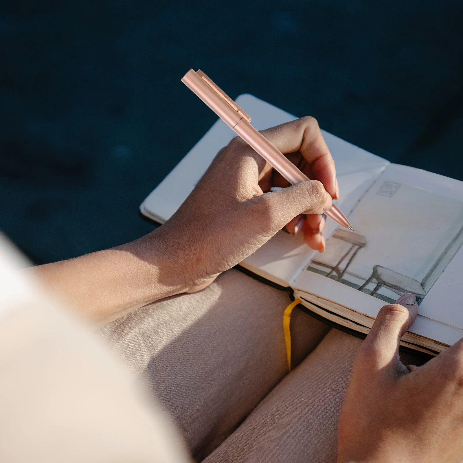 

Black Fine Point Gel Pens Smooth Writing For Journaling Note Taking Office Supplies Metal Ballpoint Pen Japanese Style