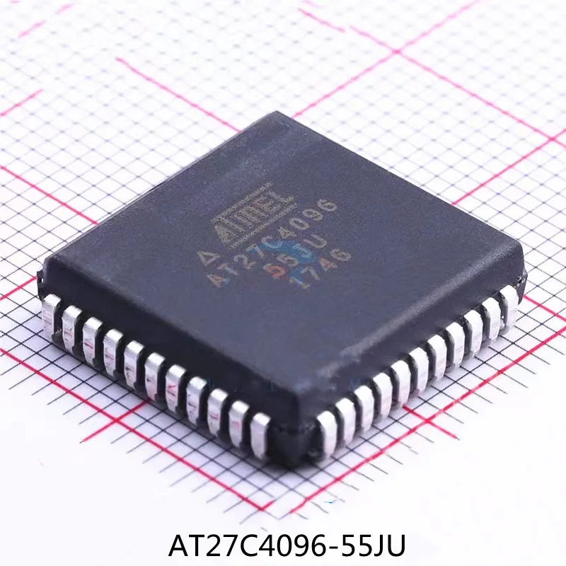 100%New Original AT27C4096-55JU AT27C4096 PLCC44 Non-volatile Memory Chip