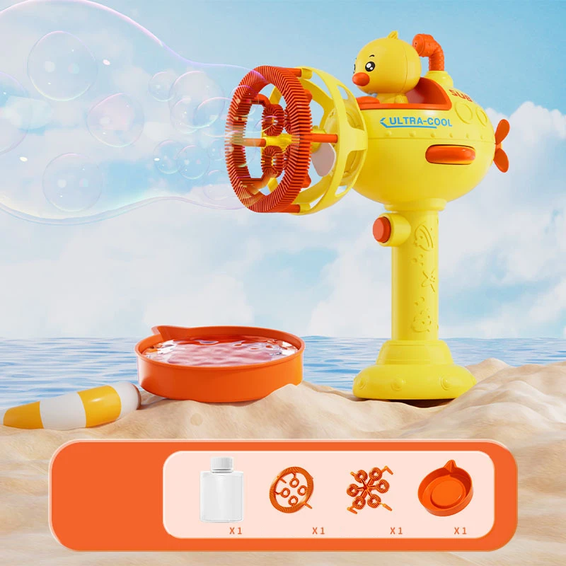 ماكينة فقاعات أوتوماتيكية محمولة باليد للأطفال ألعاب الحفلات 12 فتحة أوتوماتيكية بالكامل ألعاب صيفية خارجية مضيئة لهدايا أعياد الميلاد