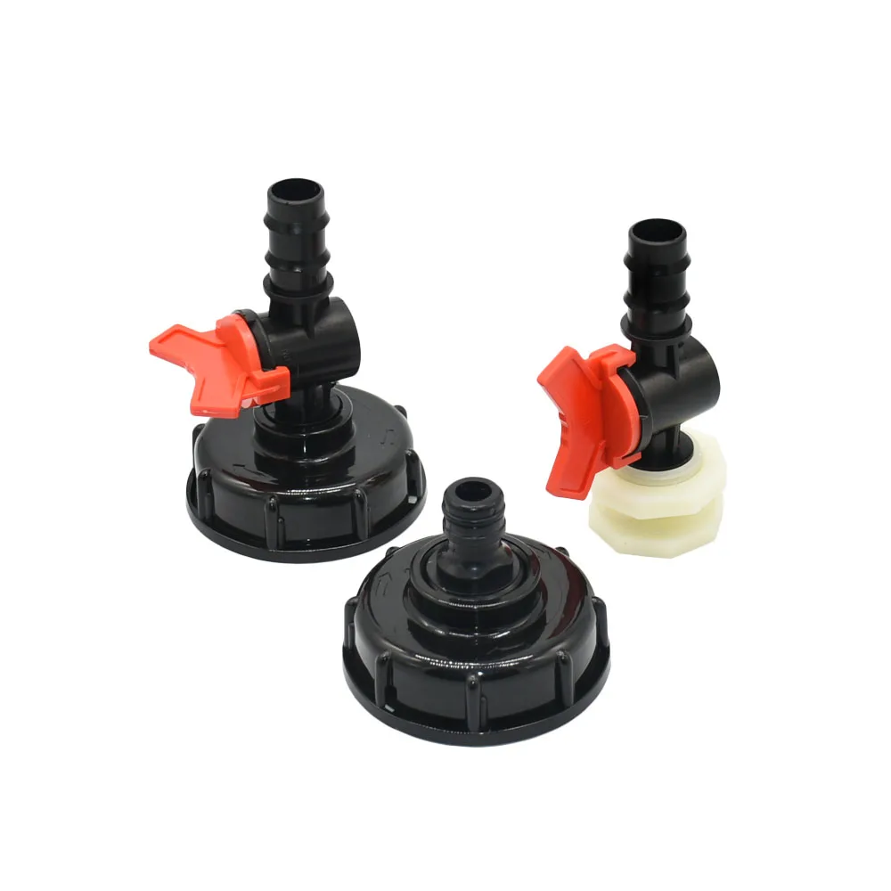 

1/2 3/4 Inch Thread Faucet Adapter S60 IBC Tank Water Tank Aquarium Tap Replacement Drainage Fitting Garden Tap Valve