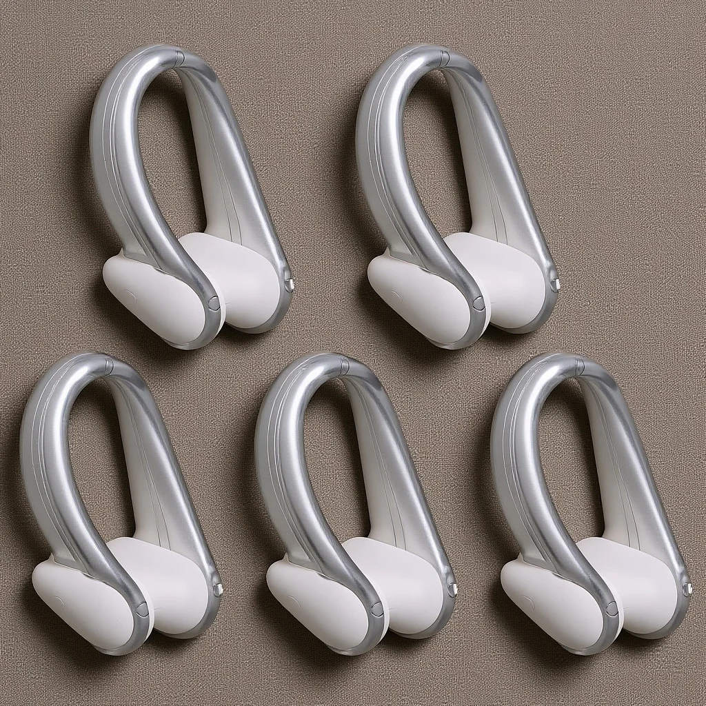 5 صناديق مشابك أنف احترافية، سدادات سباحة مقاومة للاهتراء، صندوق تخزين محمول، سدادات أنف طويلة مريحة طوال اليوم