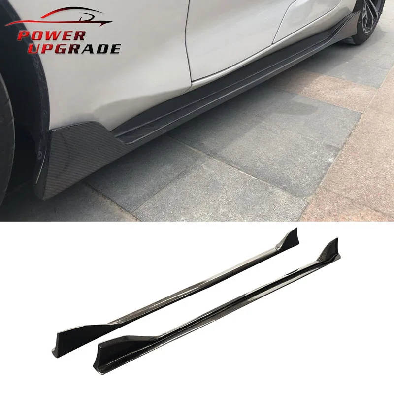 

For Toyato Supra A90 A91 Mk5 Carbon Fiber Side Skirt Ag Style Side Lower Diffuser Splitter Kits Side Bumper Lip Car Car Styling