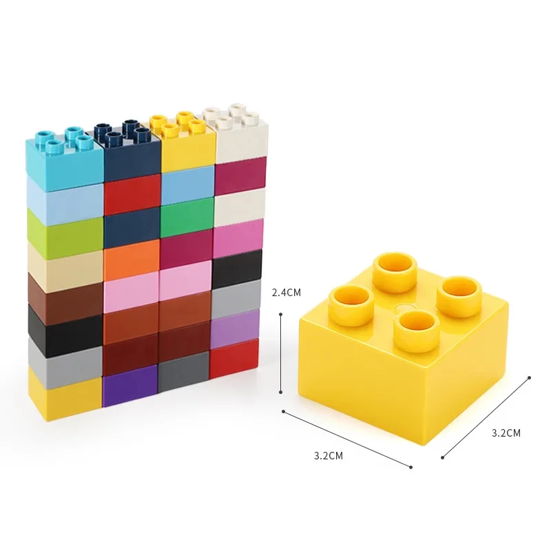 

Набор креативных строительных блоков большого размера, красочные классические базовые шелковые кирпичи, игрушки «сделай сам» для детей, детский рождественский подарок