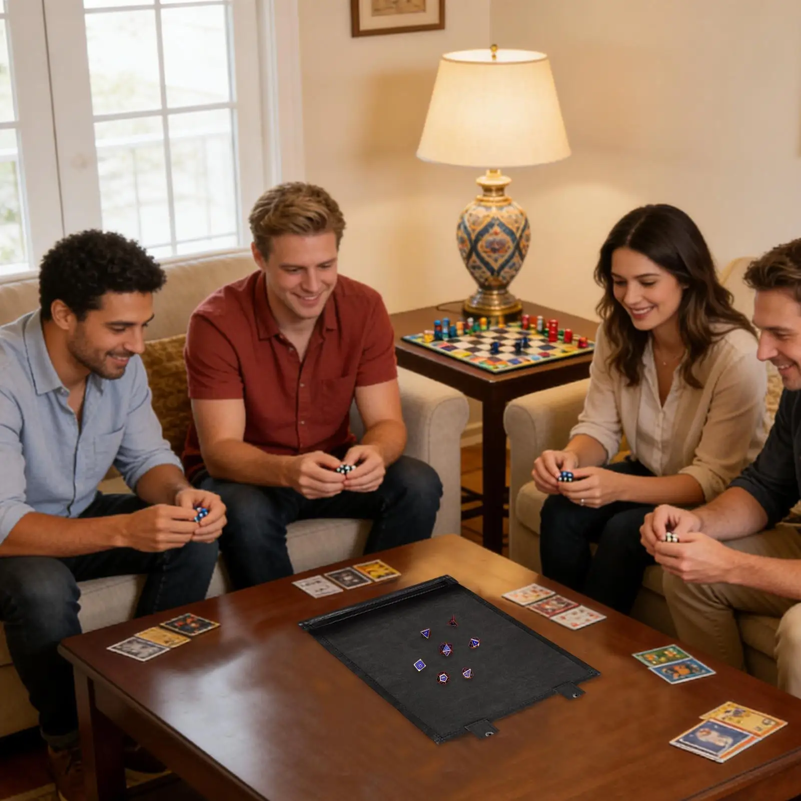 

Dice Mat Portable Zippered Storage Organizer Rolling Game Mat Dice Organizer For Gamers Enthusiasts Board Games Home Daily