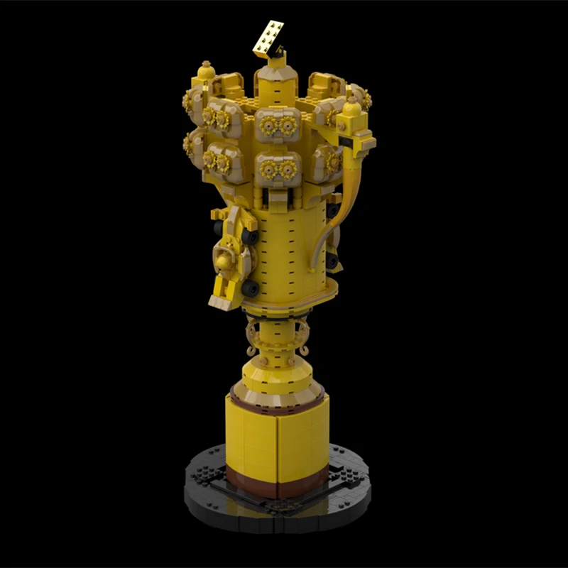 

1304PCS MOC Formulaes 1 British Grand Prix Trophy DIY Model Building Blocks Champion Award Toys Gift for Racing Fans