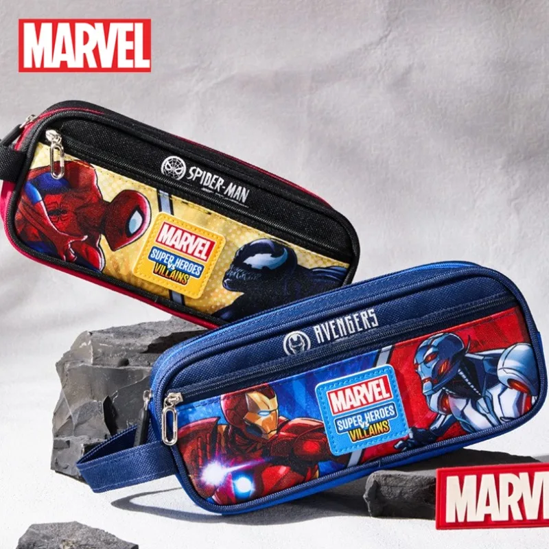 

Marvel Iron Man Pencil Case Venom Movie Handheld Large Capacity Multifunctional Student Eraser Pen Stationery Storage Bag Prizes