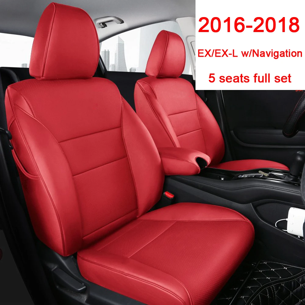 Custom Dedicated Car Seat Covers For Honda HRV 2016 2017 2017 2018 2019 2020 2021 2022 360° Full Covered Seat Protective Cover