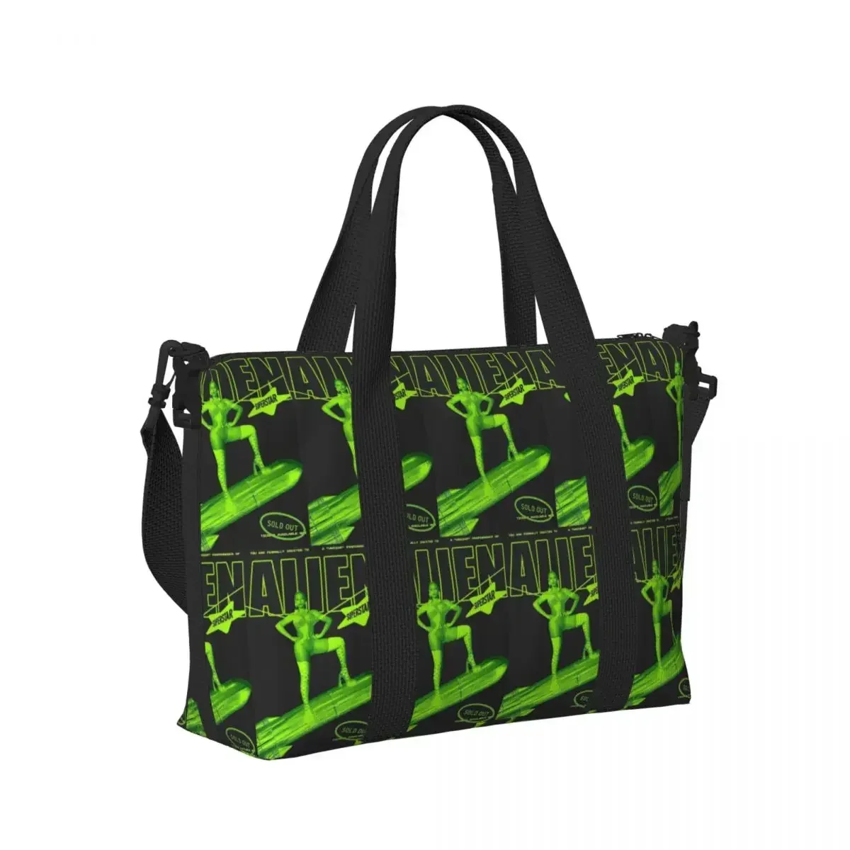 Ulzzang Women Renaissance World Tour Beyonce Alien Superstar Merch Beach Travel Bag Tote Bags Women Shopping Duffle Shoulder Bag