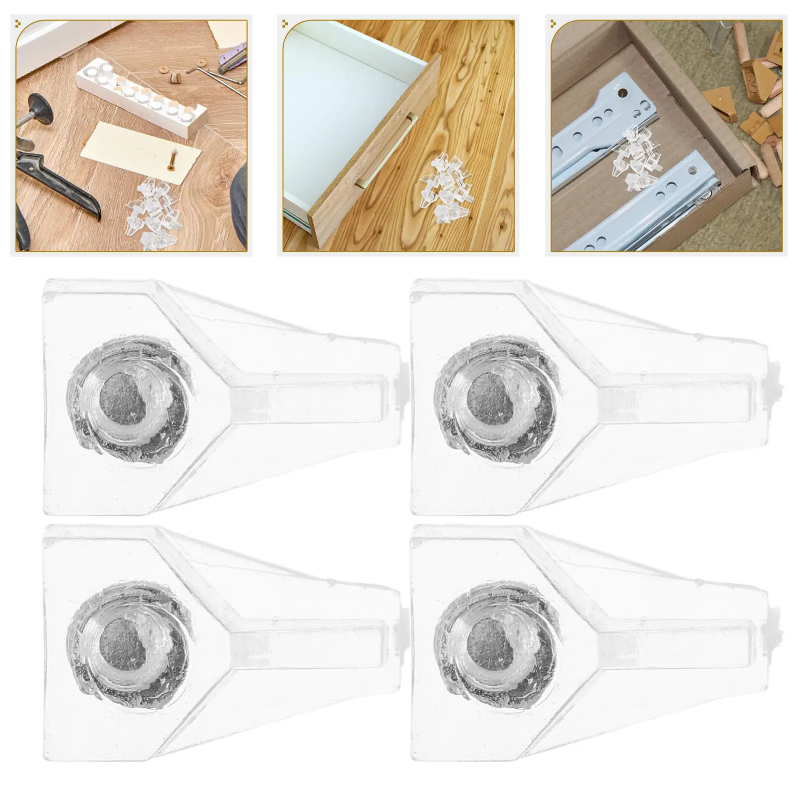 

500 шт. прозрачных пластиковых креплений для полок, кронштейнов для кухонных шкафов, книжных шкафов, гардеробов, сменных держателей для полок