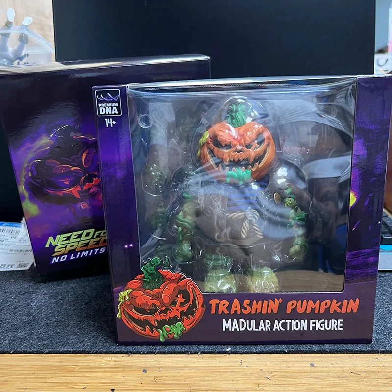 Genuine Need For Speed Trashin' Pumpkin Madular Action Figure Madballs Pumpkin Head Crazy Ball Return 7 