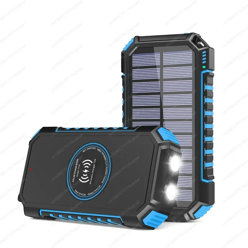

20000mAh Portable Solar Charger Waterproof Power Bank Fast Charging with Bracket Outdoor Phone Power Source