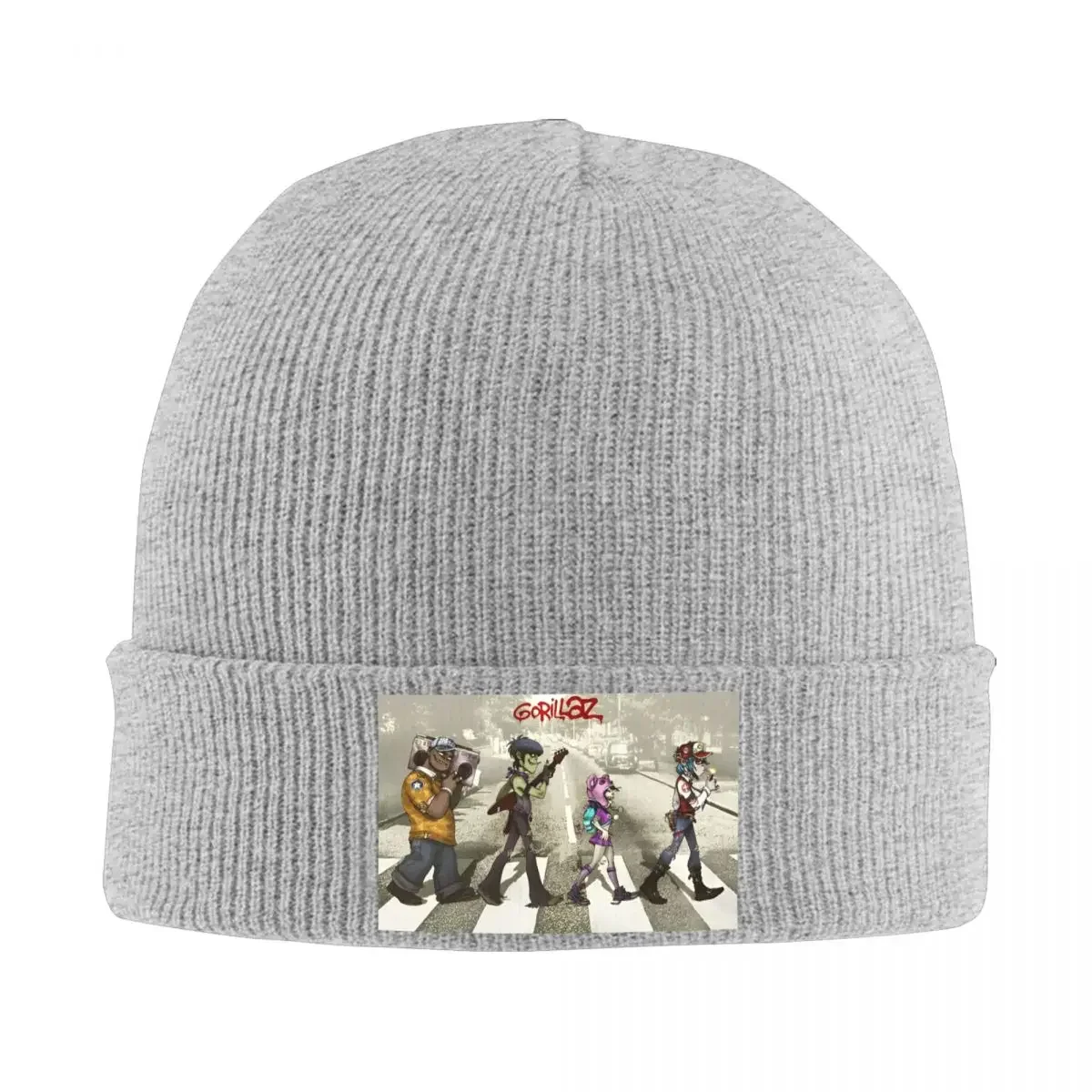 Rock Gorillaz Knitted Caps Women's Men's Skullies Beanies Autumn Winter Hat Acrylic Gothic Hip Hop Casual Caps