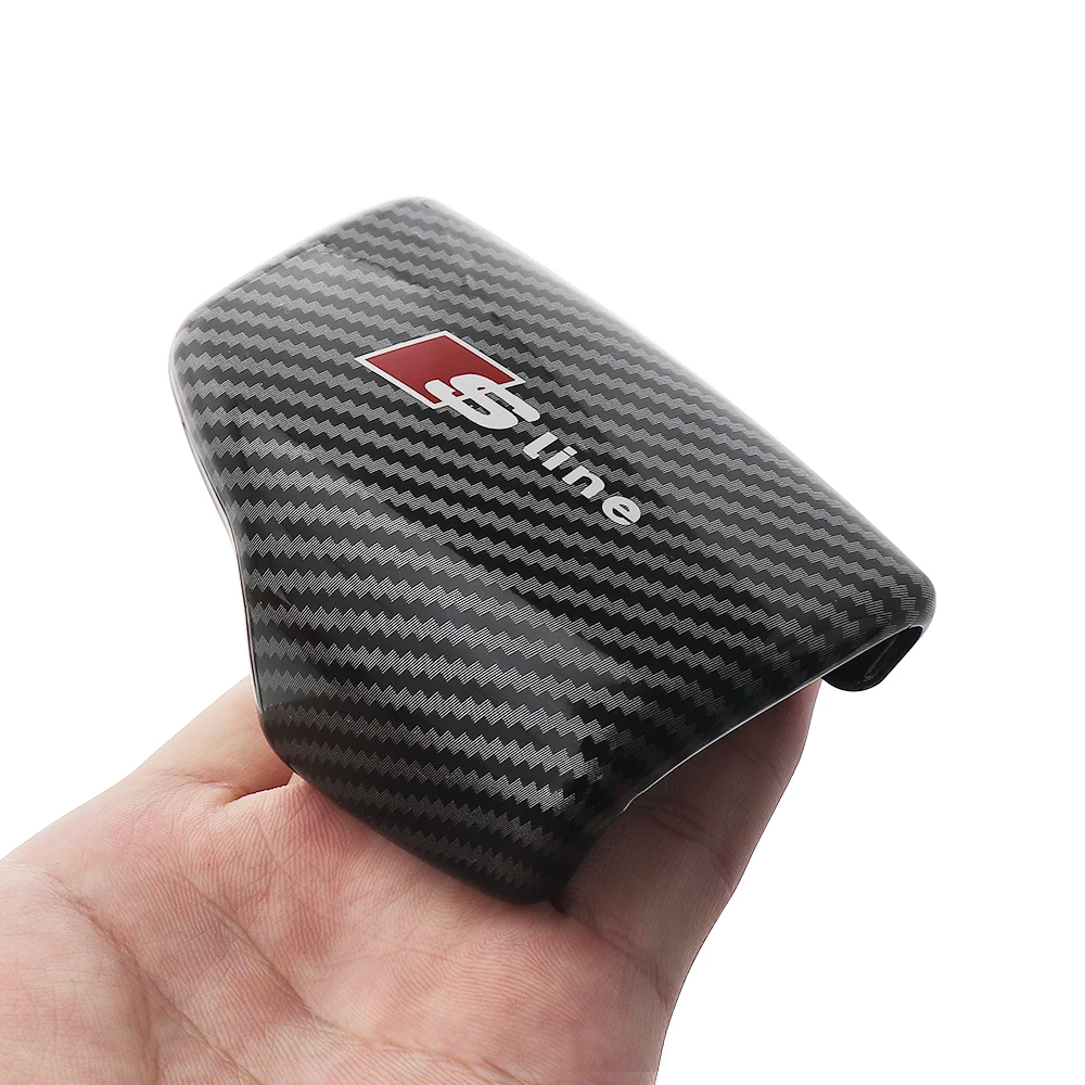 ABS Carbon-Faser Auto-Schalthebel-Abdeckung, Zierleiste, Aufkleber, Ventilkappe für AUDI 4L/A5 Q5L A7 Q7 Q5 S6 S7 A6 A6L A3 Q2 B5