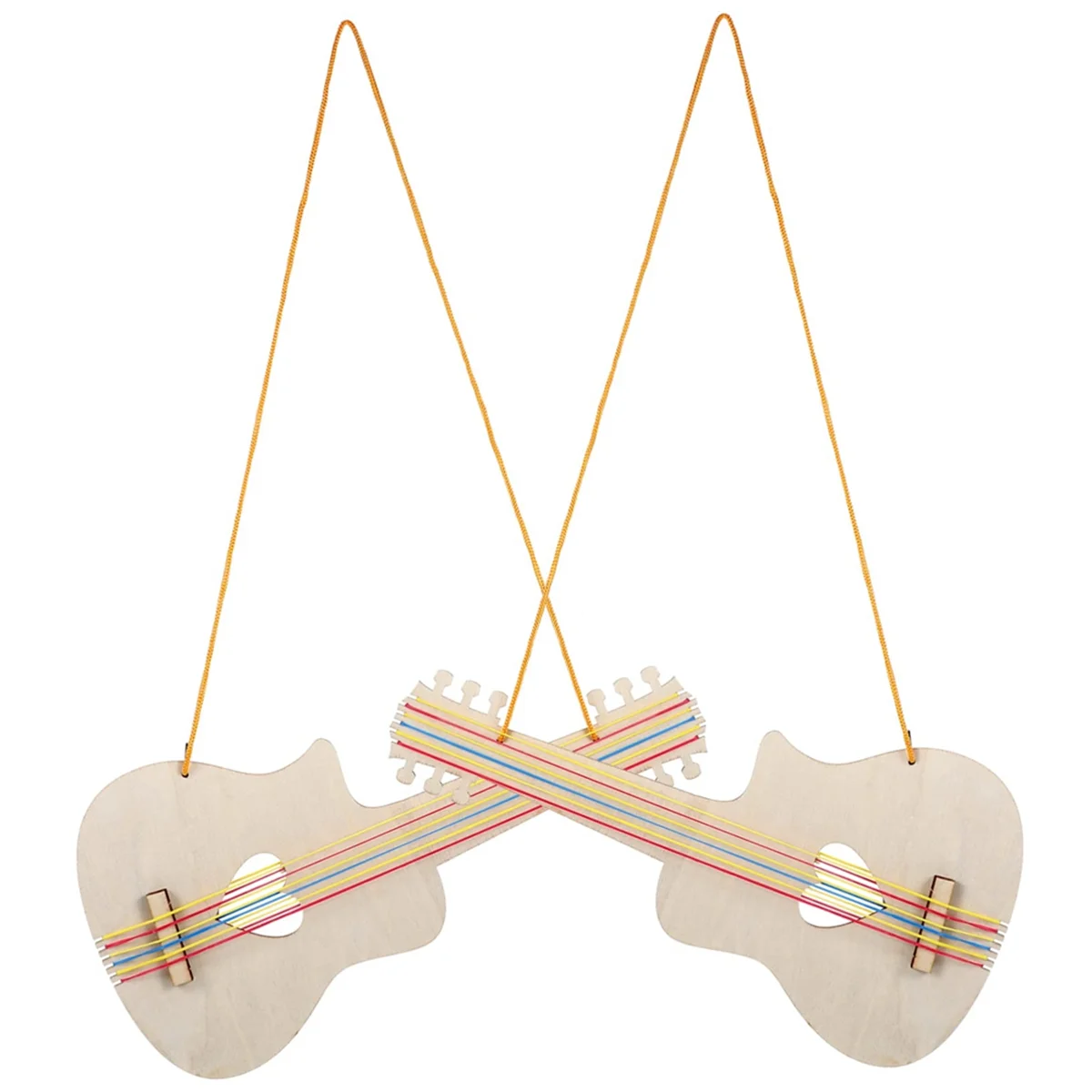 Pinte sua própria guitarra de madeira para criança, artesanato em miniatura, 10 peças