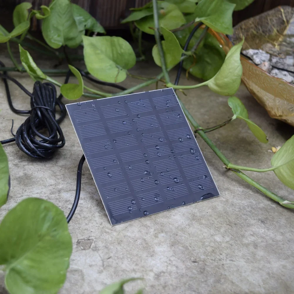 2W 7V Solarpanel-Wasserbrunnen-Set mit Pumpe für Teich, Garten, Vogelbad