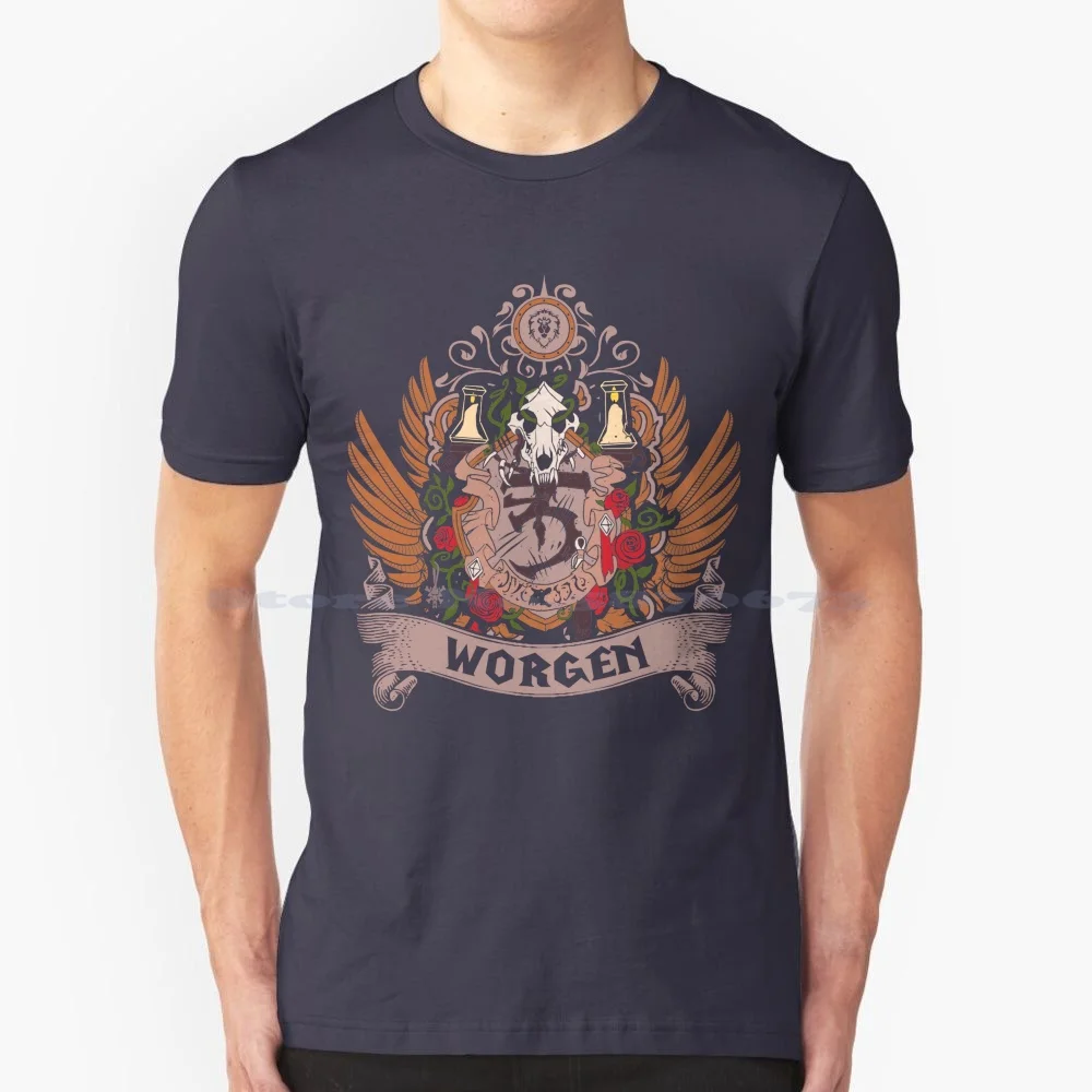 Worgen-Elite Editie T-Shirt 100% Katoen Tee Wereld Van Alliantie Wereld Van Fangirl Wow Wereld Van Klassieke Wereld Van Game Wereld Van