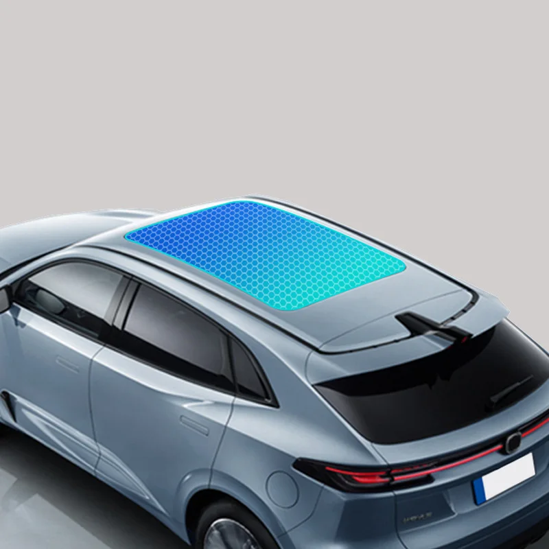 

IRR95% Fashion Self Healing TPU Insulation Car Sunroof Ice Armor Anti-UV Light Blue Color Car Roof Window Sunlight Skylight Film