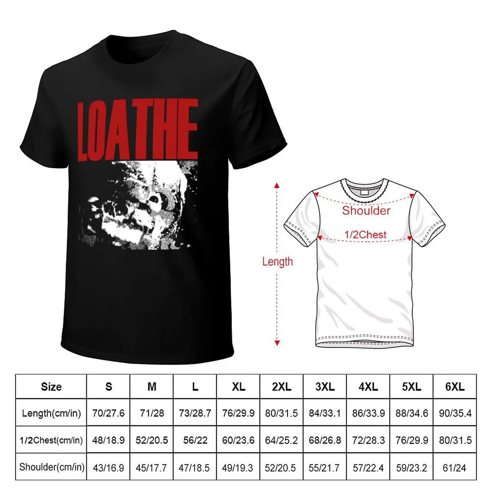 Loathe heavy metal T-Shirt Work Casual Loose Fit T-Shirt