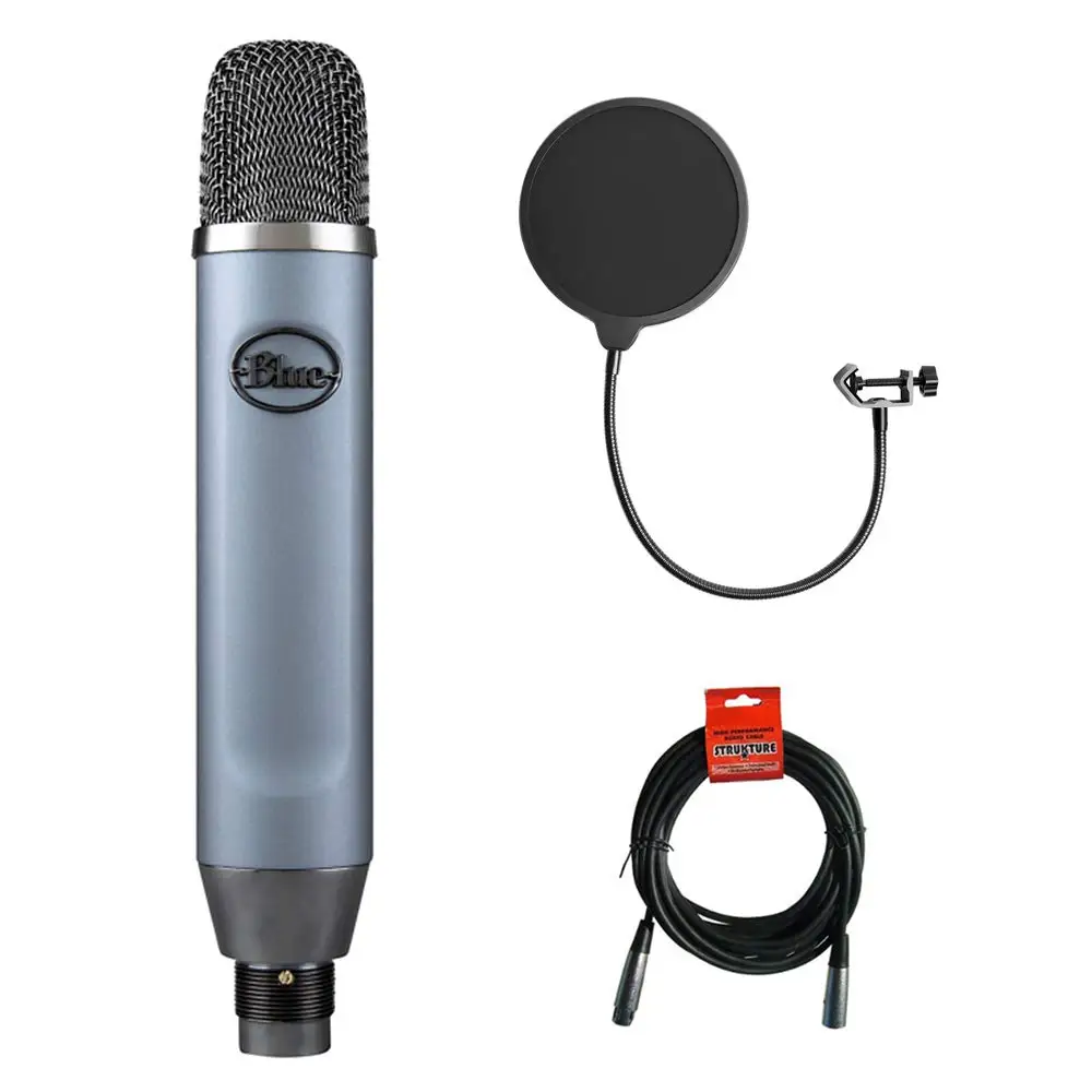 

For Creators Blue Ember XLR Microphone For Studio, Recording Podcast Streaming Mic