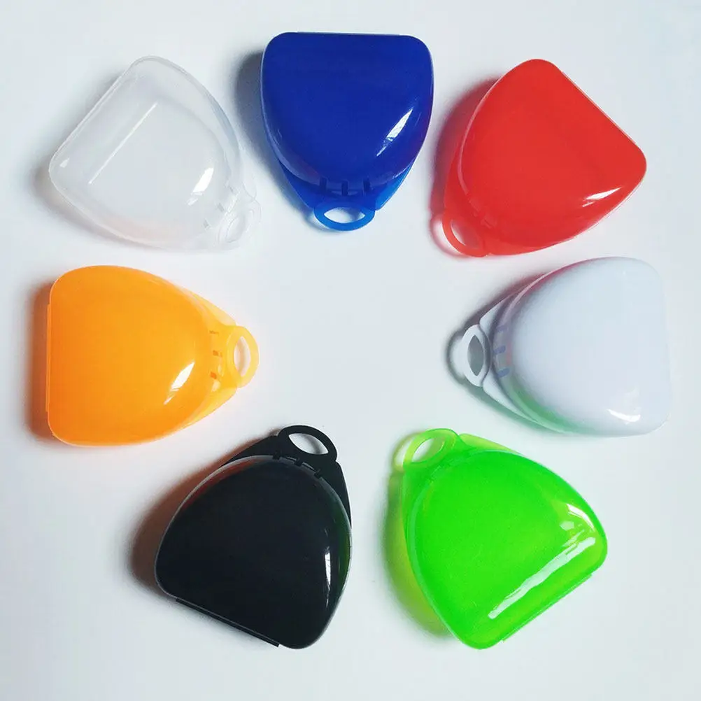 

5pcs Boxing Mouthguard Storage Box Compact Dental Holder For Braces Denture Portable Tooth Socket Case Travel Organizer