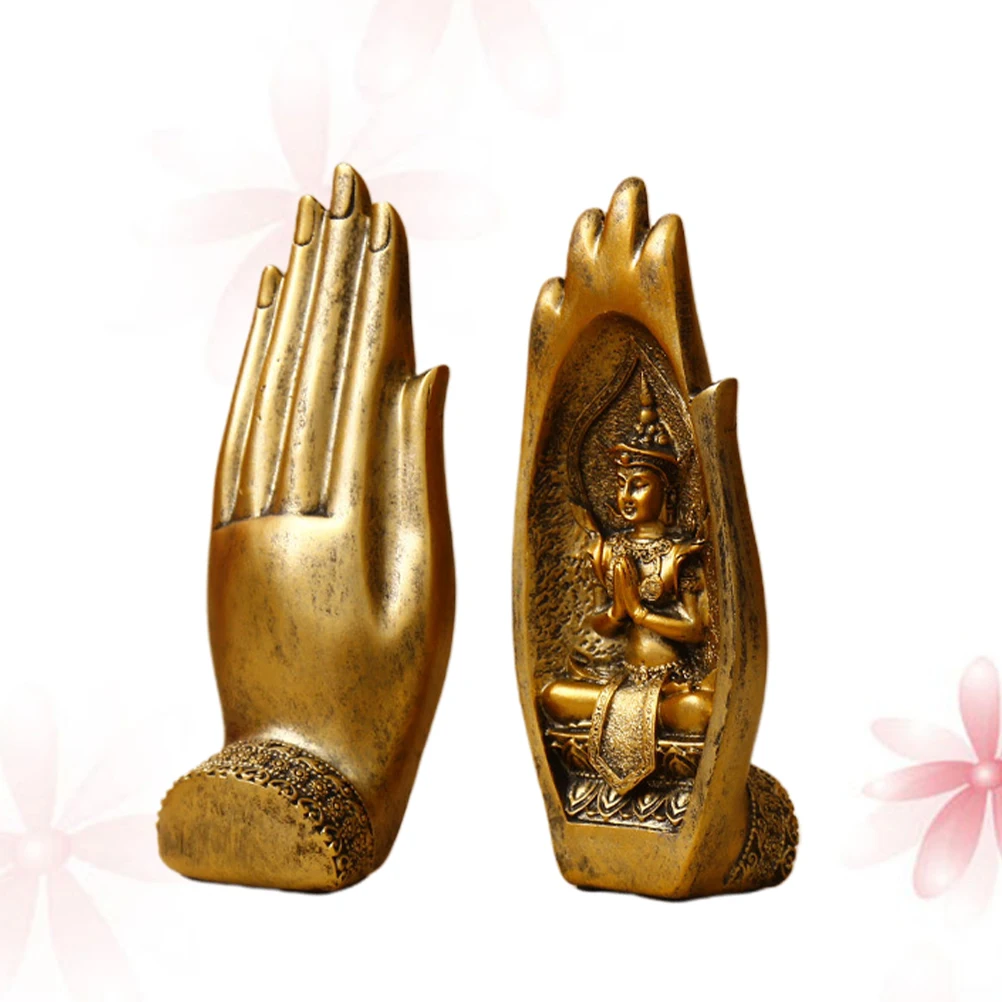 

Buddha Hand Ornaments Creative Crafts Decorations Miniature Home Adornment Table Office Retro