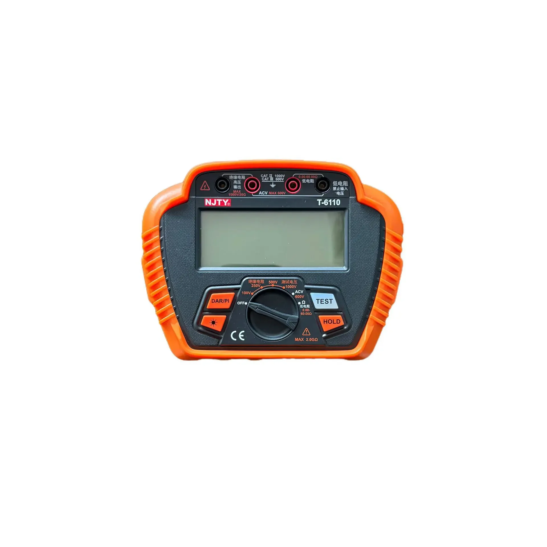 Utility Digital Insulation Resistance Tester T6110 Fourth Gear 0-20GΩ Absorption Ratio Plan Index T6125