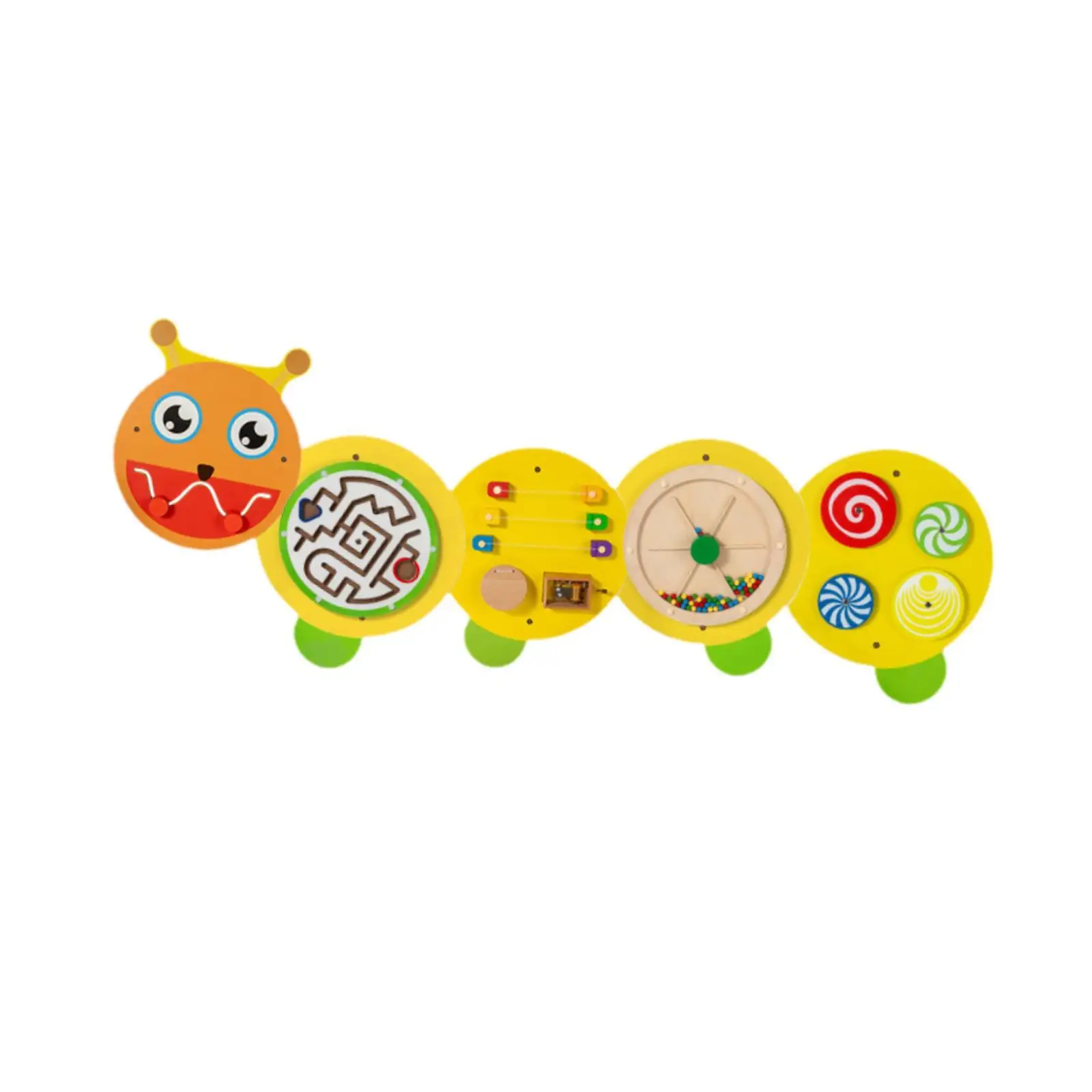 Caterpillar Activity Wall Panel Educational Game Wall Decoration Early Education for Children Preschool Toddlers Kids Gift