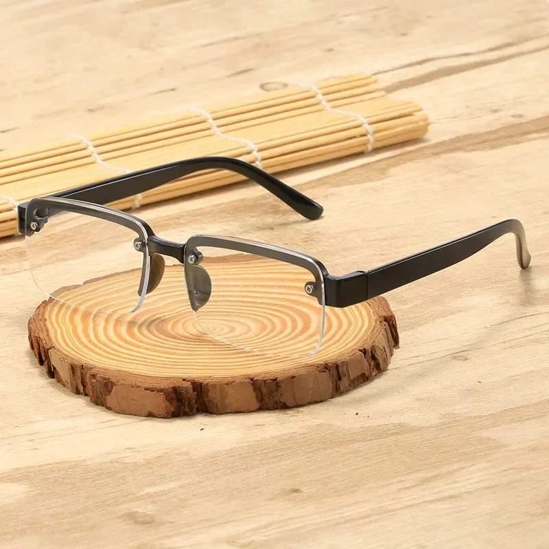 6 قطعة نظارات للقراءة بدون شفة للنساء الرجال تقليد كريستال عدسة الضوء الأزرق حجب النظارات المسنين طول النظر الشيخوخي نظارات