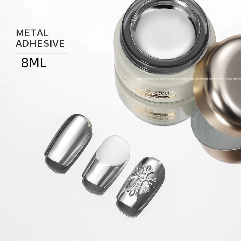 

8ml UV Metallic Silver Gel Mirror High Quality Nail Art Painting Superbright Gel Polish Soak Off Drawing Mirror Glitter UV Gel #