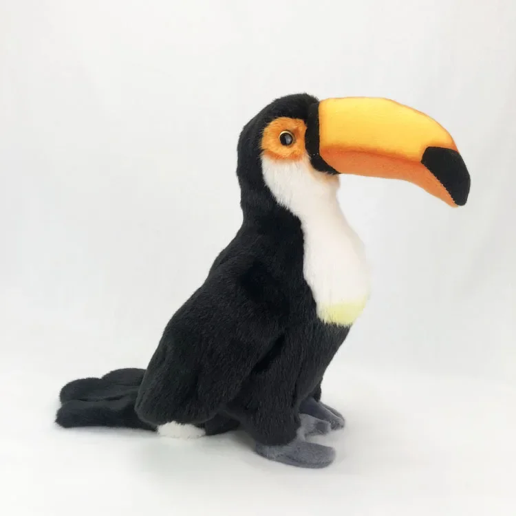 [Funny] Zoo 45cm Simulation Lifelike Toucan Plush Toys Soft Toco bird Stuffed Animals doll Birthday Christmas Gifts For Kids