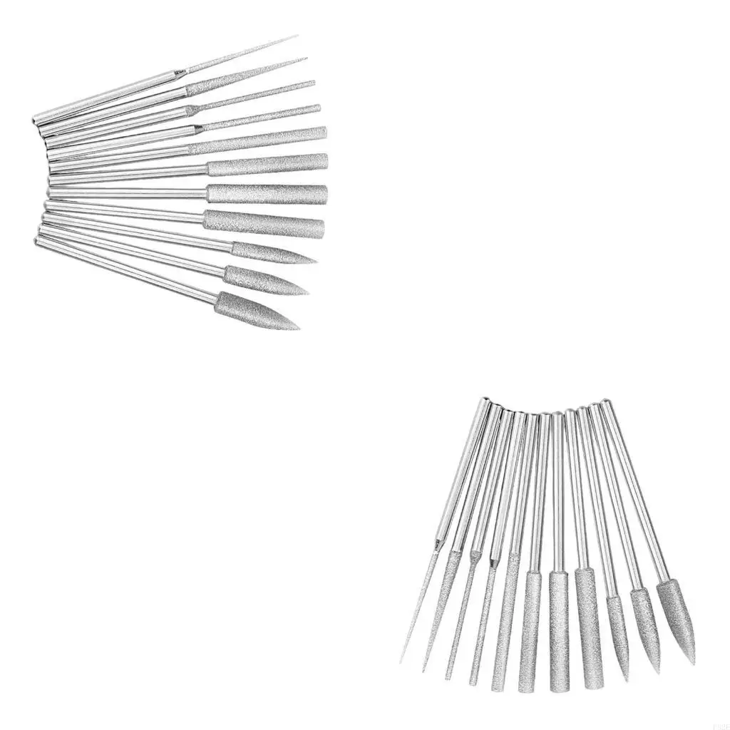 

P82E 11pcs Diamonds Rotary Tool Bits Diamonds Sleaming для полировки камня и стекла