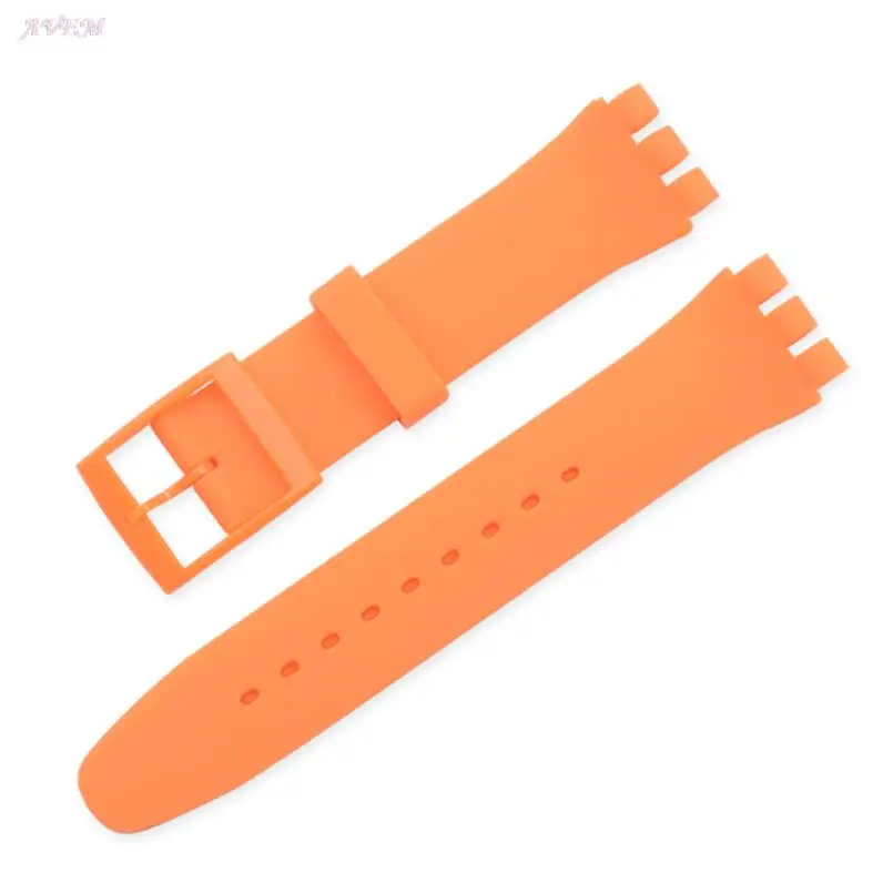 Cinturino in silicone per cinturino Swatch 12mm 16mm 17mm 19mm 20mm Accessori per bracciale da polso in gomma impermeabile con strumenti